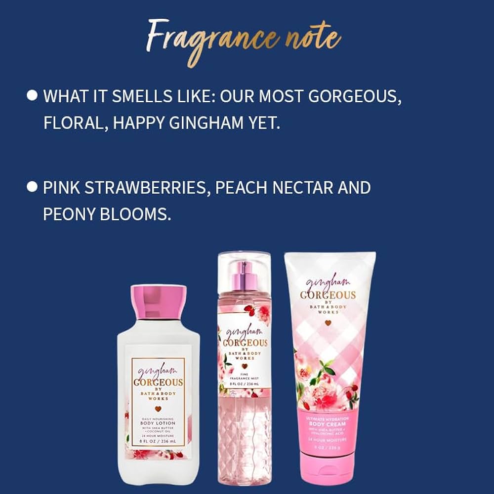 【なっこ】Dramatic Effects・Body Gel 6本SET Bath & Body Works Gingham Gorgeous Shower Gel : Amazon.in